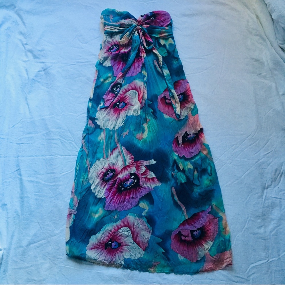 Strapless Floral Maxi 🌸